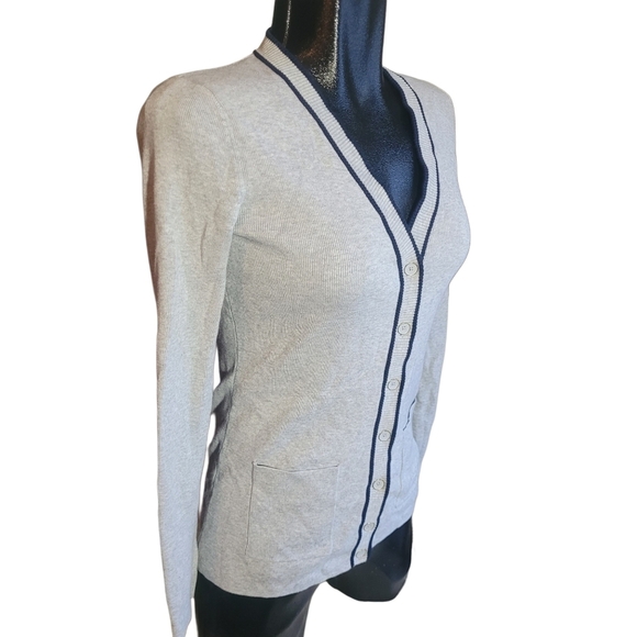 Tommy Hilfiger Grey Button Up Cardigan XS - Picture 3 of 7